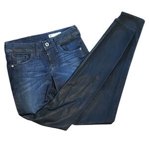 G-Star Raw Woman’s Nova Mid-waist Skinny Glaze Super-stretch Dk Aged Jeans Sz 26